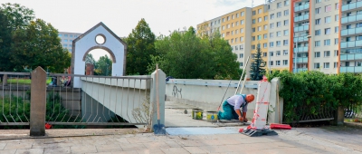 Oprava lávky na Slunečním náměstí