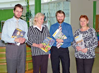 Současná redakce (zleva): Jakub Truschka, Eva Černá, Samuel Truschka, Hana Valíková