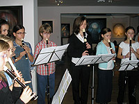 Koncert flétnistek hudebního oddělení