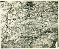 Mapa Stodůlek a okolí z roku 1892, ještě před propojenímStodůlek s Jinonicemi silnicí, k němuž došlo v roce 1898. (Městská část Praha 13)