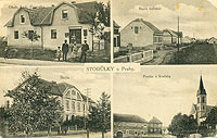 Stodůlky za první republiky byly klidnou obcí za hranicí Prahy, dobová pohlednice (Vlasákova kronika, MČ Praha 13)