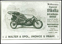 Reklamy akciové společnosti J. Walter a spol, Jinonice u Prahy, 1910 – 1912 (Muzeum hl.města Prahy)